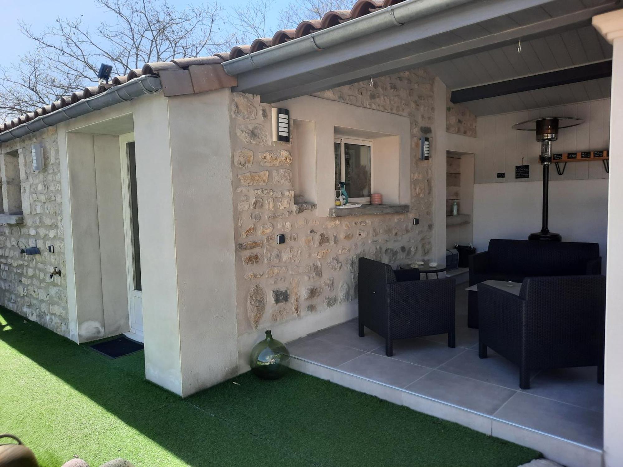 Le Cocon Villa Lussas Bagian luar foto
